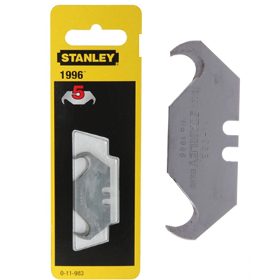 STANLEY Heavy Duty HOOK BLADE REFILL For Safety Knife 5PC/PACK 11-983-0